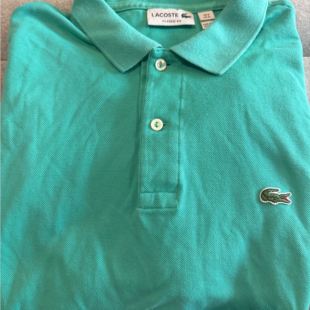 Lacoste Polo Shirt in Teal Green